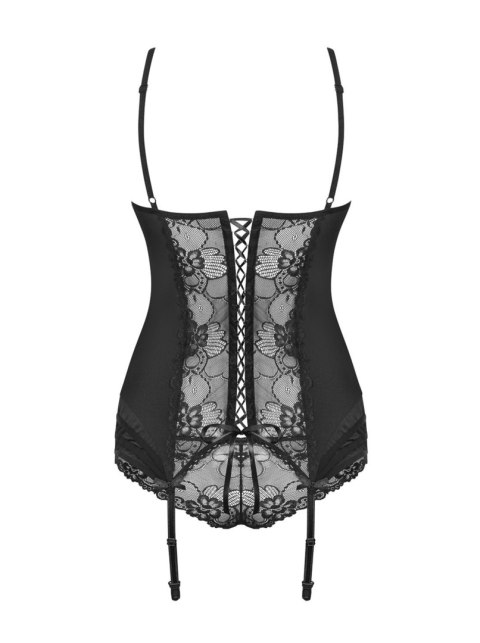 Obsessive gorset czarny z figami Heartina S/M