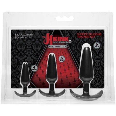 Kink Anal Essentials 3-Piece Silicone Trainer Set Kink Anal Essentials 3-Piece Silicone Trainer Set