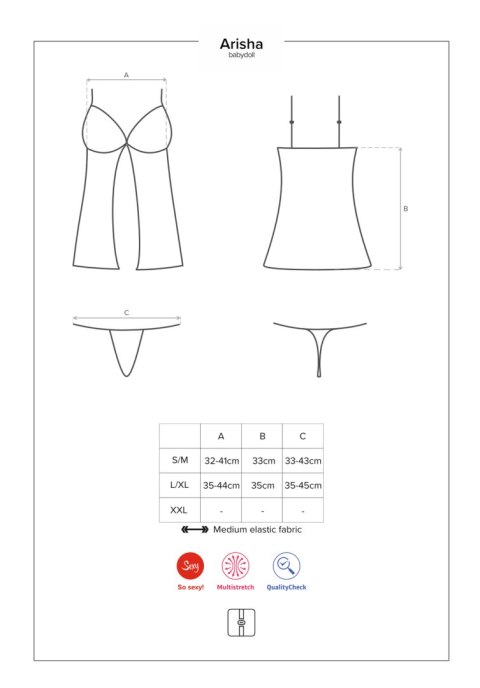 Obsessive Arisha babydoll S/M Obsessive Arisha babydoll S/M