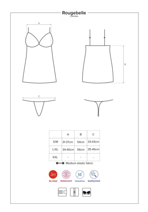 Rougebelle koszulka czerwona L/XL