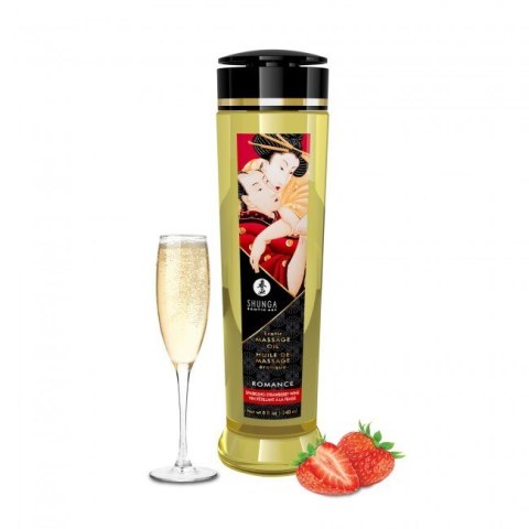 Shunga Erotic Massage Oil Romance / Sparkling Strawberry Wine 240ml Shunga Erotic Massage Oil Romance / Sparkling Strawberry Wine 240ml